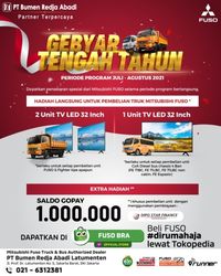 Beli Mitsubishi Fuso Bisa Dapat TV LED 32 Inci, Begini Caranya!