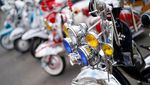 Ratusan Geng Vespa dan Lambretta Menyemut di Inggris