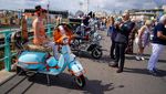Ratusan Geng Vespa dan Lambretta Menyemut di Inggris