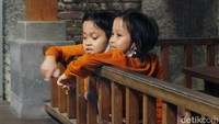 Kedatangan dua bocah tersebut rupanya telah ditunggu oleh Kepala Dinas Pendidikan Jawa Barat (Disdik Jabar) Dedi Supandi. Dedi kemudian menyapa kedua gadis cilik periang itu dan bertanya sejumlah hal.