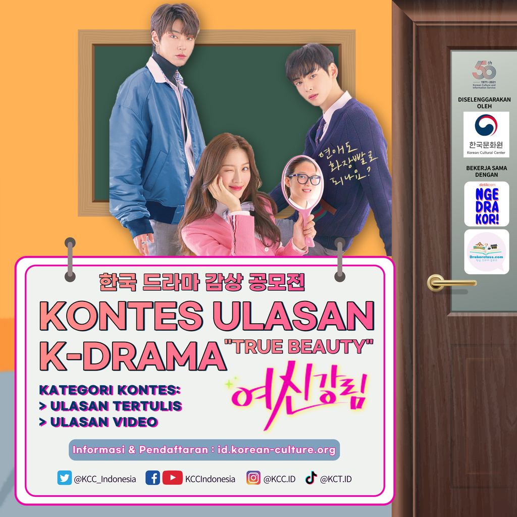 Kontes Ulasan K-Drama True Beauty kolaborasi KCCI dengan Podcast ngedrakor!