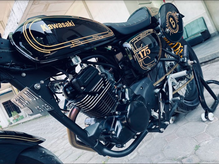 Modifikasi Kawasaki W175 Bergaya Bitcoin Modifikasi Kawasaki W175 Bergaya Bitcoin