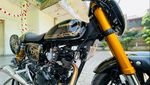 Modifikasi Kawasaki W175 Bergaya Bitcoin Asal Bandung