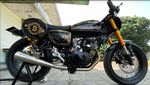 Modifikasi Kawasaki W175 Bergaya Bitcoin Asal Bandung