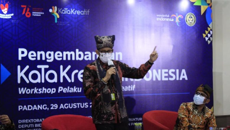 Sandiaga Uno dalam kunjungannya ke Sumatera Barat.
