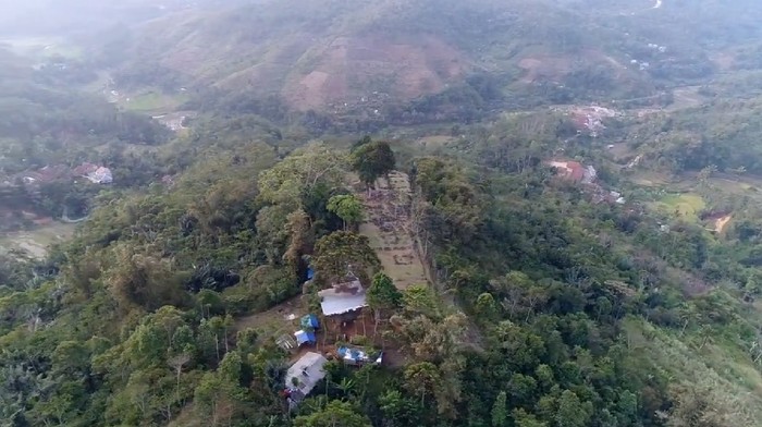 Situs Gunung Padang (Foto: Tangkapan layar video di Rumah Digital Indonesia)