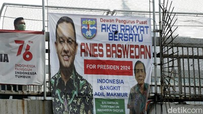 Lihat! Ada Spanduk Anies For Presiden 2024 Mejeng di JPO
