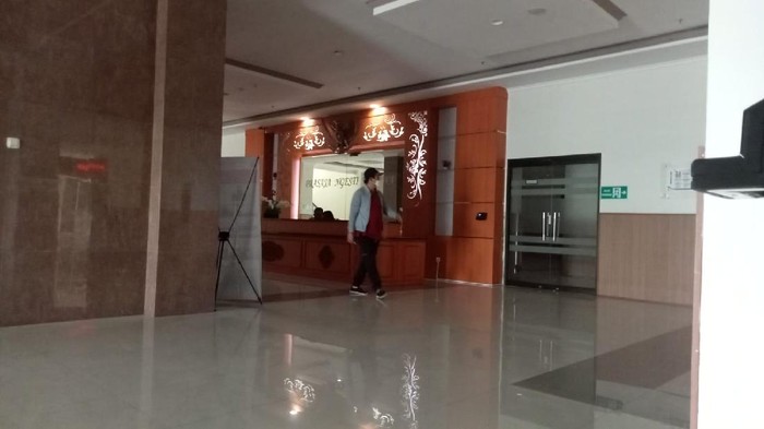 Suasana kantor Pemkab Probolinggo usai OTT KPK Puput Tantriana Sari, tampak lengang