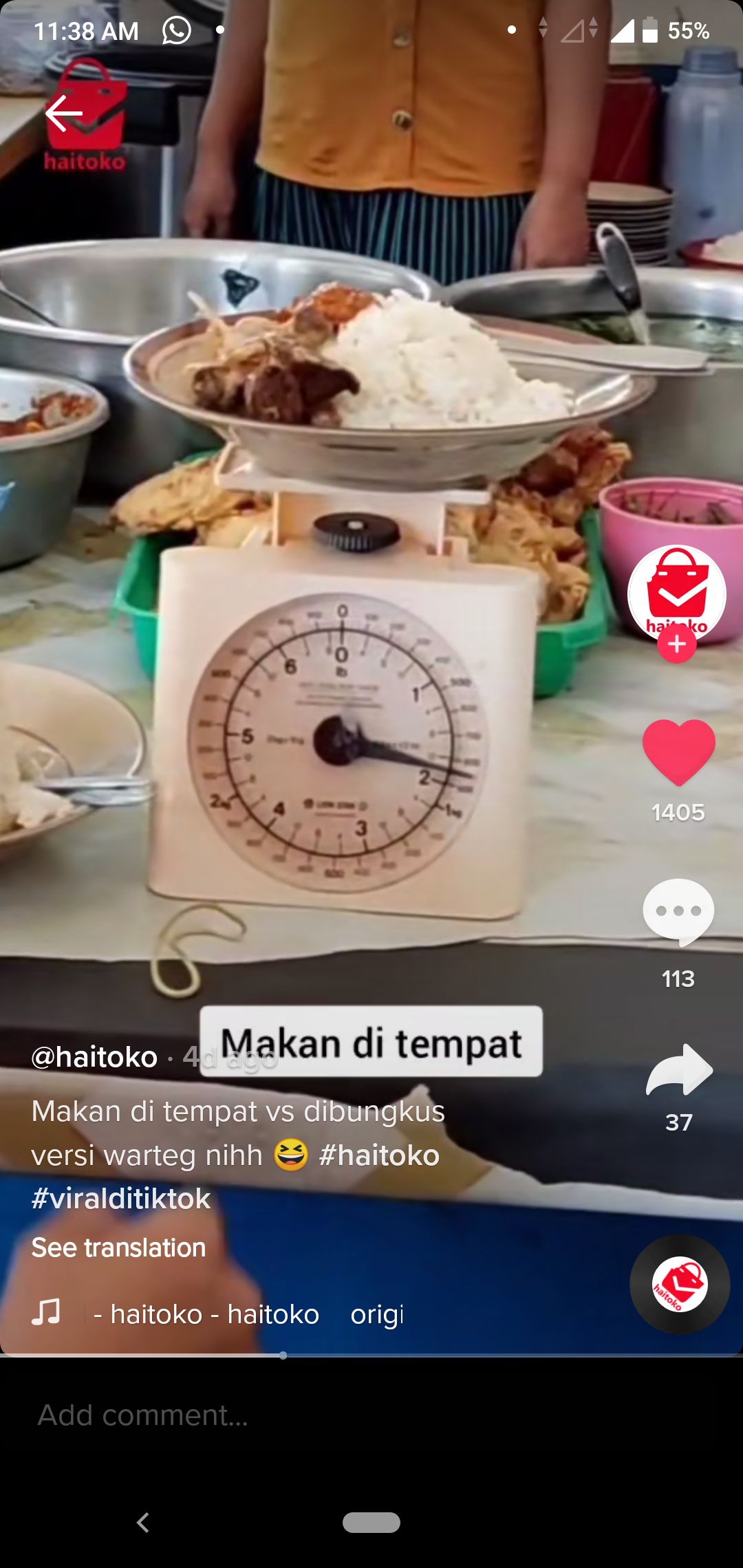 Tak Cuma Nasi Padang, Kalau Dibungkus Nasi Warteg Juga Lebih Banyak