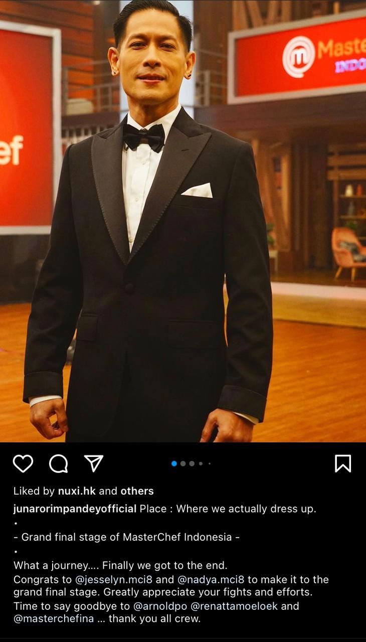 Tulis Salam Perpisahan, Netizen Duga Chef Juna Mundur dari MasterChef Indonesia