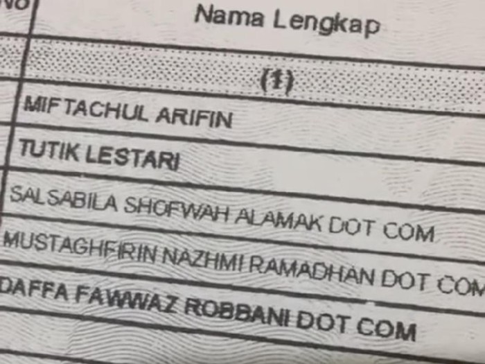 Kartu kelarga Rama yang viral di media sosial. Foto: Dok. Instagram @_mnrdc. Kartu kelarga Rama yang viral di media sosial. Foto: Dok. Instagram @_mnrdc.
