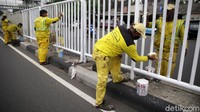 Hal ini dilakukan dalam upaya mempercantik kawasan dan memberikan kenyamanan warga dalam berkendara.