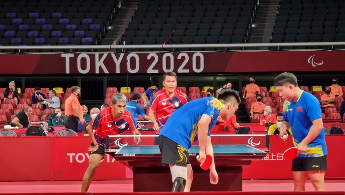 David Jacobs dan Komet Akbar terhenti di 16 besar para tenis meja Paralimpiade Tokyo 2020.