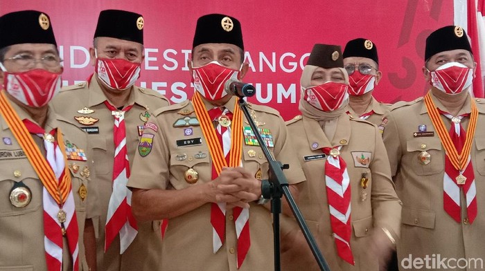 Gubernur Sumut Edy Rahmayadi di Rumah Dinas Gubsu Medan.