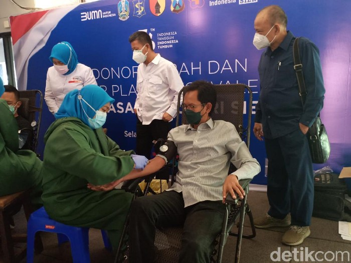PT Surabaya Industrial Estate Rungkut (SIER) kembali menggelar donor darah dan donor plasma konvalesen di kompleks Wisma SIER. Donor plasma konvalesen pernah digelar pada Februari lalu.
