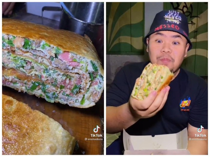 Tebel Banget! Begini Jadinya Kalau 3 Porsi Martabak Telur Jadi Satu