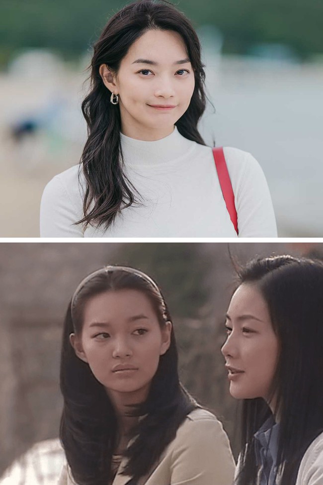 Shin Min Ah berumur 17 tahun saat menjadi pemeran pendukung drama Korea Beautiful Days. Dua puluh tahun berlalu dan inilah penampilan terbarunya dalam drama Korea on going Hometown Cha Cha Cha. Foto: dok. tvN, dok. SBS