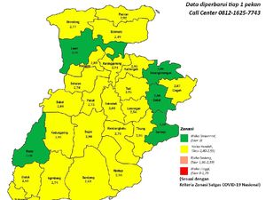 Perpanjangan PPKM, Tak Ada Lagi Zona Merah dan Oranye di Lamongan