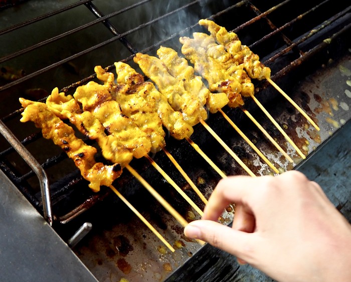 Sate Babi Bumbu Kuning Sate Babi Bumbu Kuning