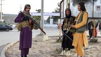 Taliban pun kemudian menyatakan kemerdekaan penuh Afghanistan setelah pasukan AS angkat kaki. AP Photo/Khwaja Tawfiq Sediqi.
