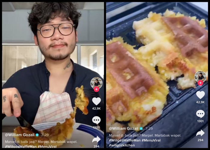 William Gozali Sulap 5 Makanan Tradisional Ini Jadi Waffle, Hasilnya Wow!