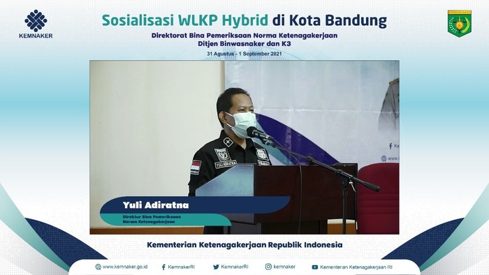 Direktur Bina Pemeriksaan Norma Hukum Ketenagakerjaan Kemnaker, Yuli Adiratna,