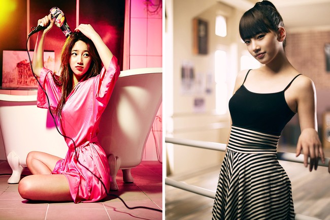 Sebelum dikenal sebagai aktris, Suzy merupakan maknae grup Miss A yang debut di umur 16 tahun. Ia meraih popularitas dengan pesat, hingga Miss A bubar dan terakhir kali merilis ‘Only You’. Foto: dok JYP Entertainment