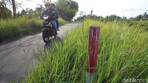Ini Penampakan Patok Proyek Tol Yogya-Bawen di Sleman