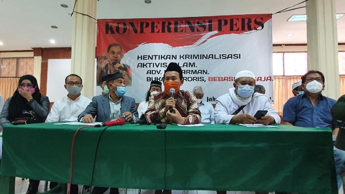 Konferensi Sahabat Munarman (Wilda-detikcom)