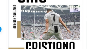 Ciao, Cristiano, tulis Juventus di Twitter. Foto: Twitter