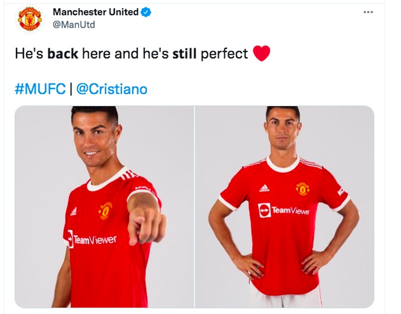 Meme ronaldo berseragam MU