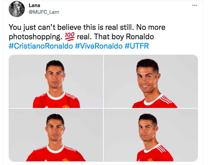 Meme ronaldo berseragam MU