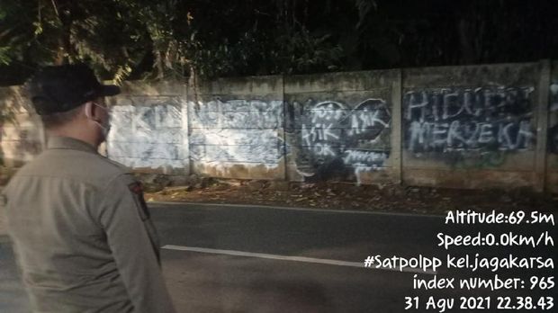 Mural mirip Jokowi di Kebagusan, Jagakarsa, Jaksel (dok.istimewa)