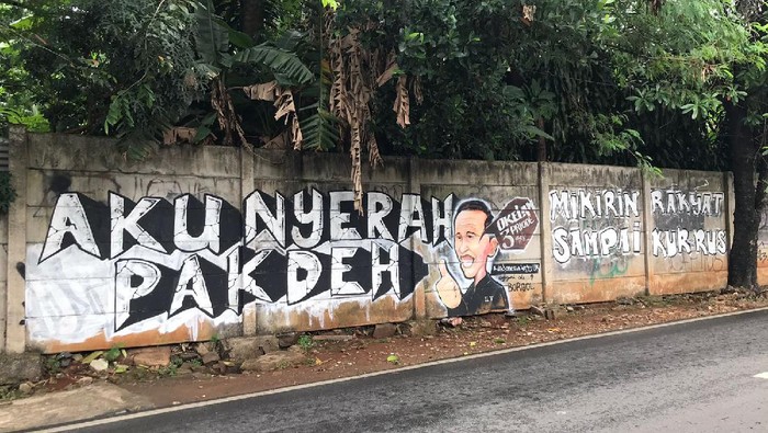Mural mirip Jokowi di Kebagusan, Jagakarsa, Jaksel (dok.istimewa)
