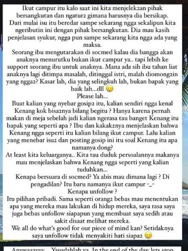 Nana Mirdad buka suara soal unfollow Tyna Kanna