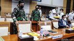 Panglima TNI, Wamenhan dan DPR Rapat Bahas Anggaran