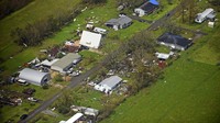 Sejumlah bangunan di negara bagian Louisiana rusak. Atap bangunan beterbangan diterjang badai Ida. Hilary Scheinuk/The Advocate via AP, Pool.