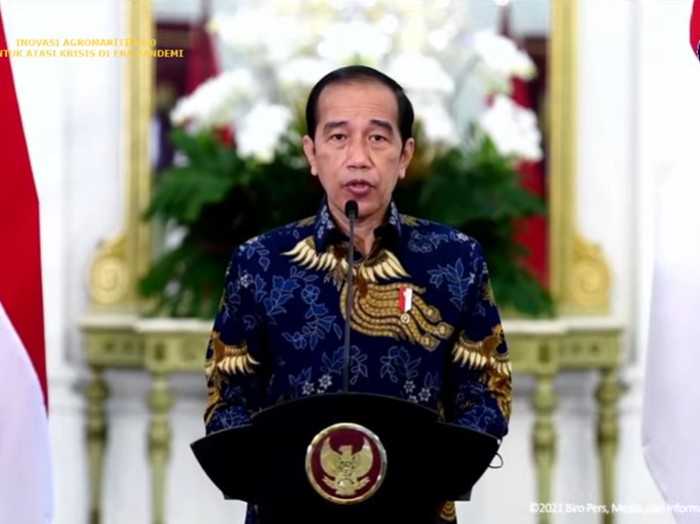 Presiden Jokowi dalam sambutan acara Dies Natalis ke-58 ITB, Rabu (1/9/2021)