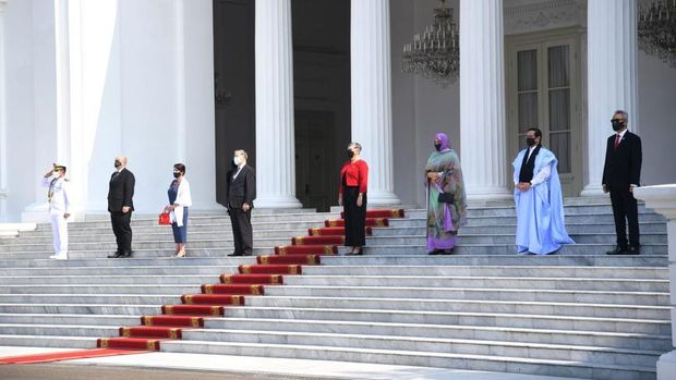 Presiden Jokowi Terima Surat Kepercayaan Empat Duta Besar Negara Sahabat (Biro Pers Sekretariat Presiden/Lukas)