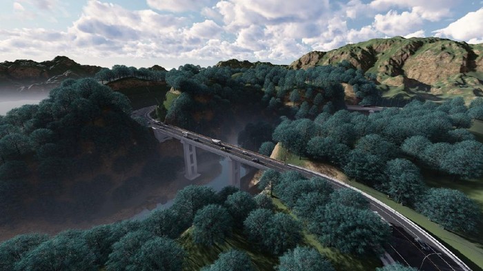 Proyek jalan non tol utara-selatan Bali. (dok. Istimewa)