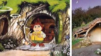 Rumah Hobbit yang sengaja dibangun oleh arsitek Simon Dale. Rumah ini benar-benar ramah lingkungan karena dilengkapi dengan panel surya. Foto: Dok. Brightside