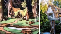 Orang yang bangun rumah mirip kediaman Snow White dan tujuh kurcaci ini menghabiskan 30 tahun dari awal sampai selesai. Foto: Dok. Brightside