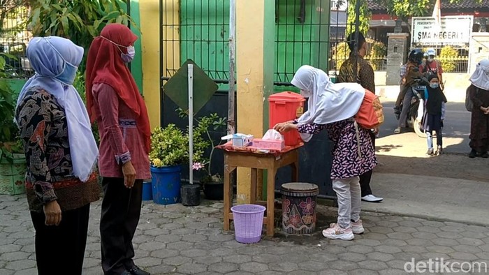 Sekolah tatap muka di SDN Keputran 06 Kota Pekalongan, Rabu (1/9/2021).