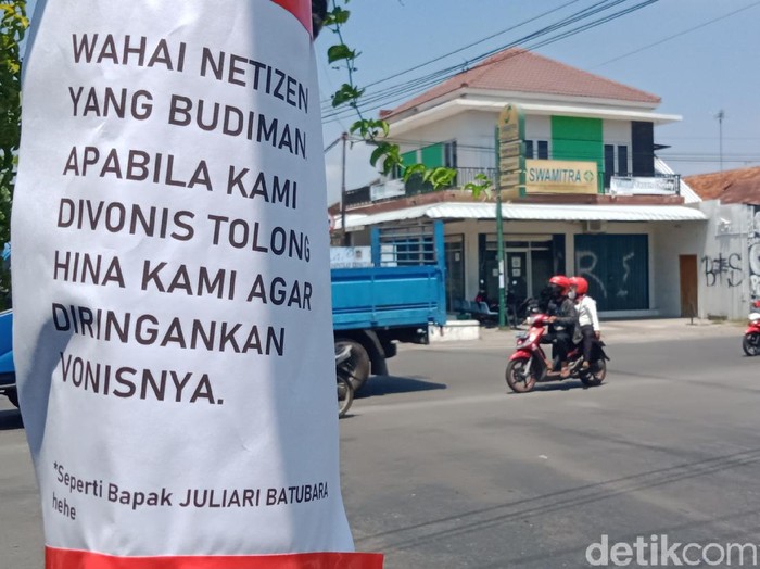Selebaran kembali muncul di Klaten, Rabu (1/9/2021).