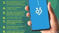 Pertama-tama, ketahui dulu cara cek sertifikat vaksin di PeduliLindungi. Bisa didownload lho jika dibutuhkan, tetapi seringkali tidak terlalu perlu karena verifikasi dilakukan dengan scan QR code. Foto: infografis detikHealth