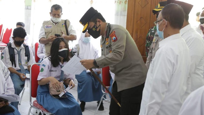 Vaksinasi Pelajar di Jatim Terus Digalakkan