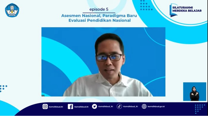Kepala Badan Standar, Kurikulum, dan Asesmen Pendidikan, Kemendikbudristek, Anindito Aditomo dalam Silaturahmi Merdeka Belajar Episode 5, Kamis (2/9/2021).