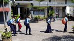 Antusias Siswa di Boyolali Bisa Sekolah Lagi Saat Uji Coba PTM