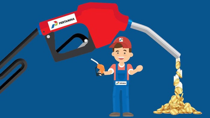 Infografis gaji Pertamina