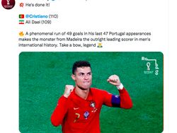 Ronaldo Ukir Rekor 111 Gol, Netizen: Luar Biasa